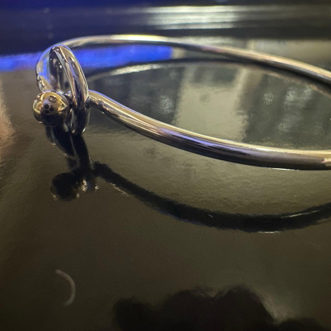 Tiffany&Co.ティファニーフック&アイ ラブノットバングル925/750