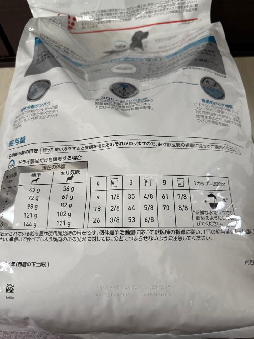 ②ロイヤルカナン 食事療法食 犬用 低分子プロテイン(8kg)