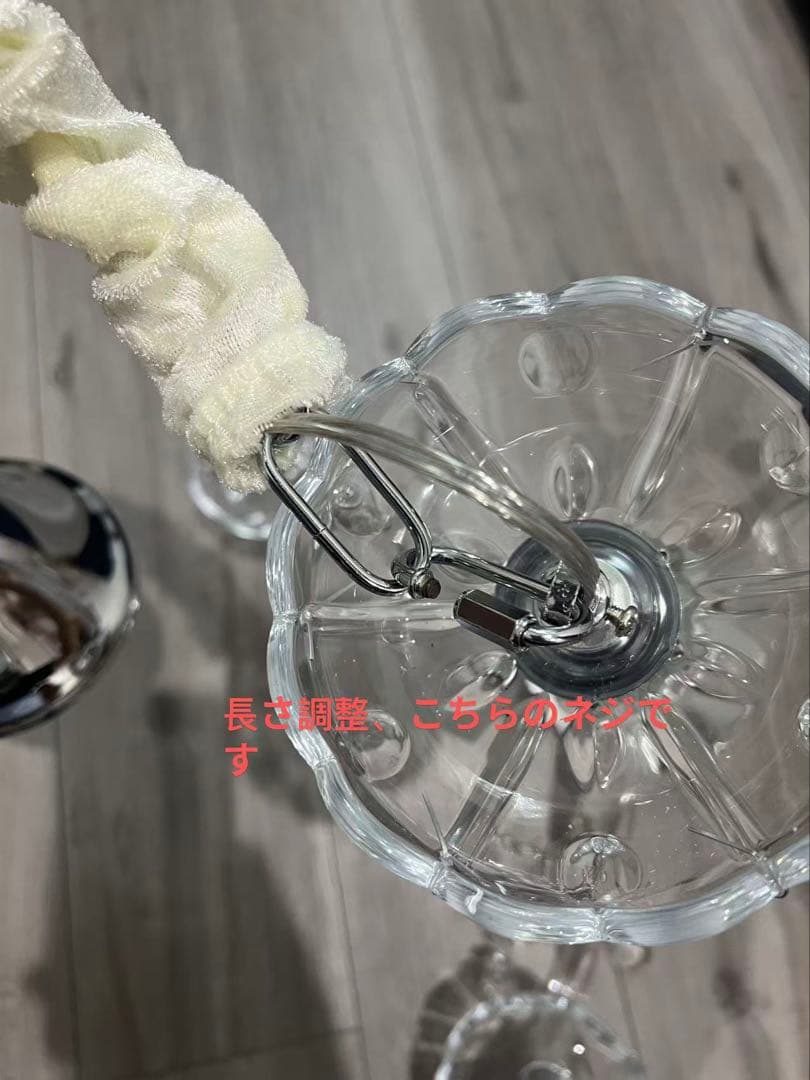 り*り様 LED電球付きクリスタルシャンデリア 3灯