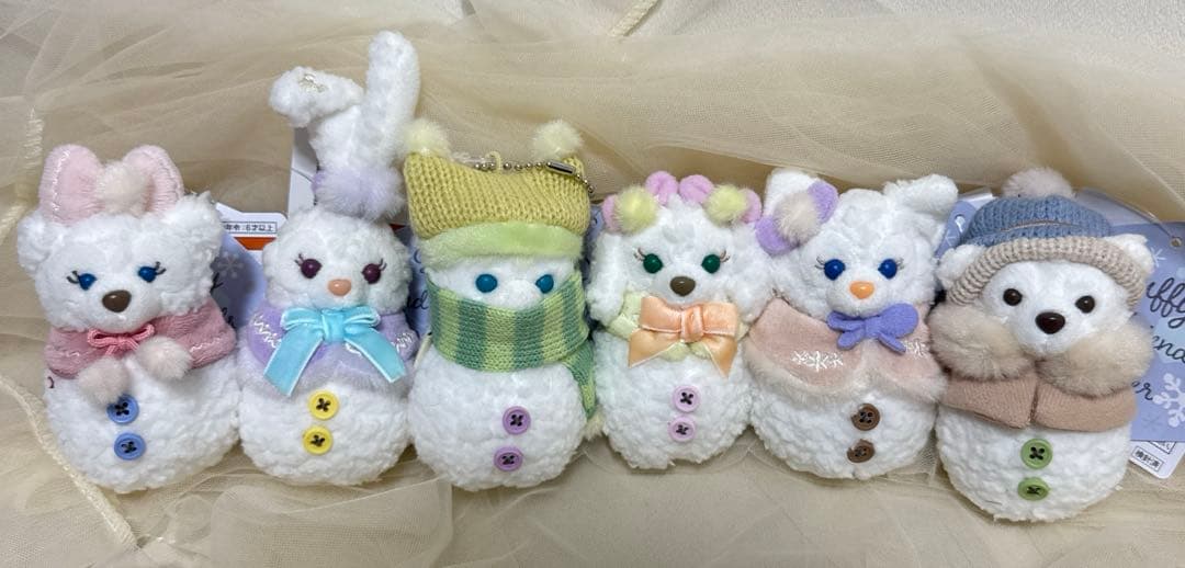 ディズニーシー　シークレットオブスノーウィーディ　ぬいぐるみチャームセット