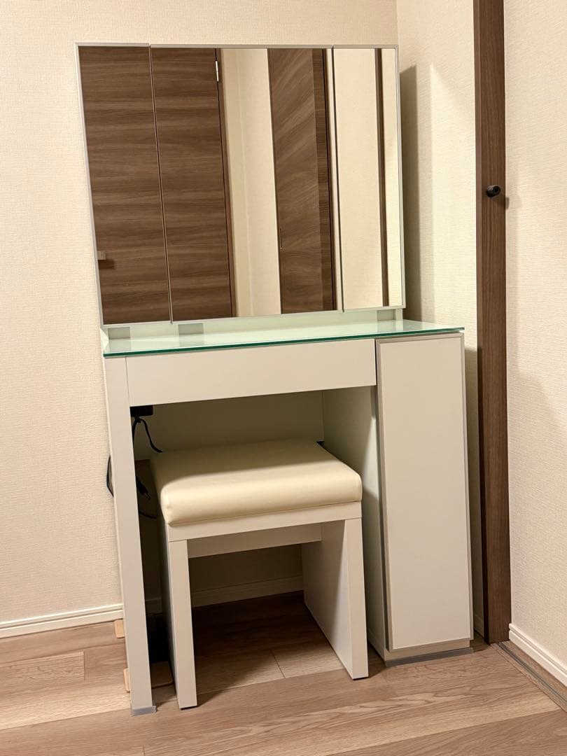 さおび：ACTUS piatto ドレッサー ホワイト