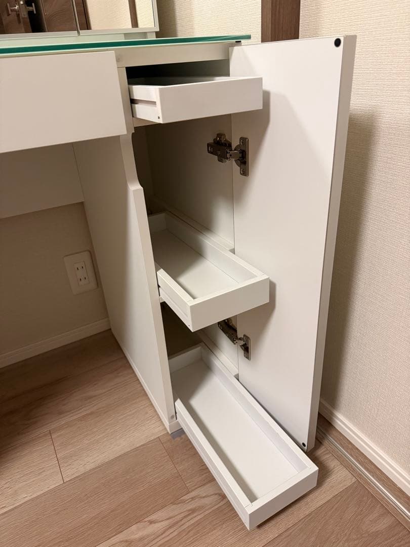 さおび：ACTUS piatto ドレッサー ホワイト