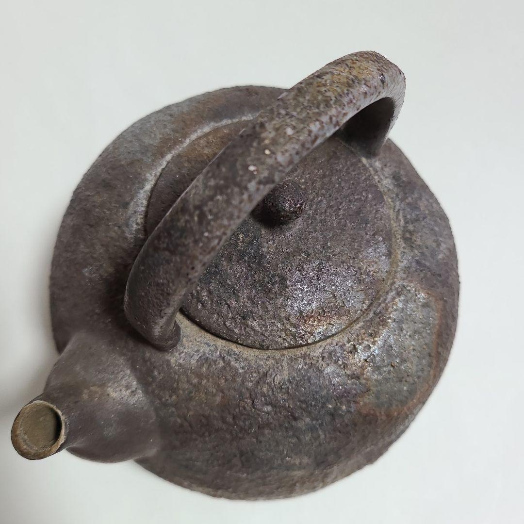 備前焼 茶道具 湯沸かし 陶印なし 青備前 やかん ボーフラ 急須