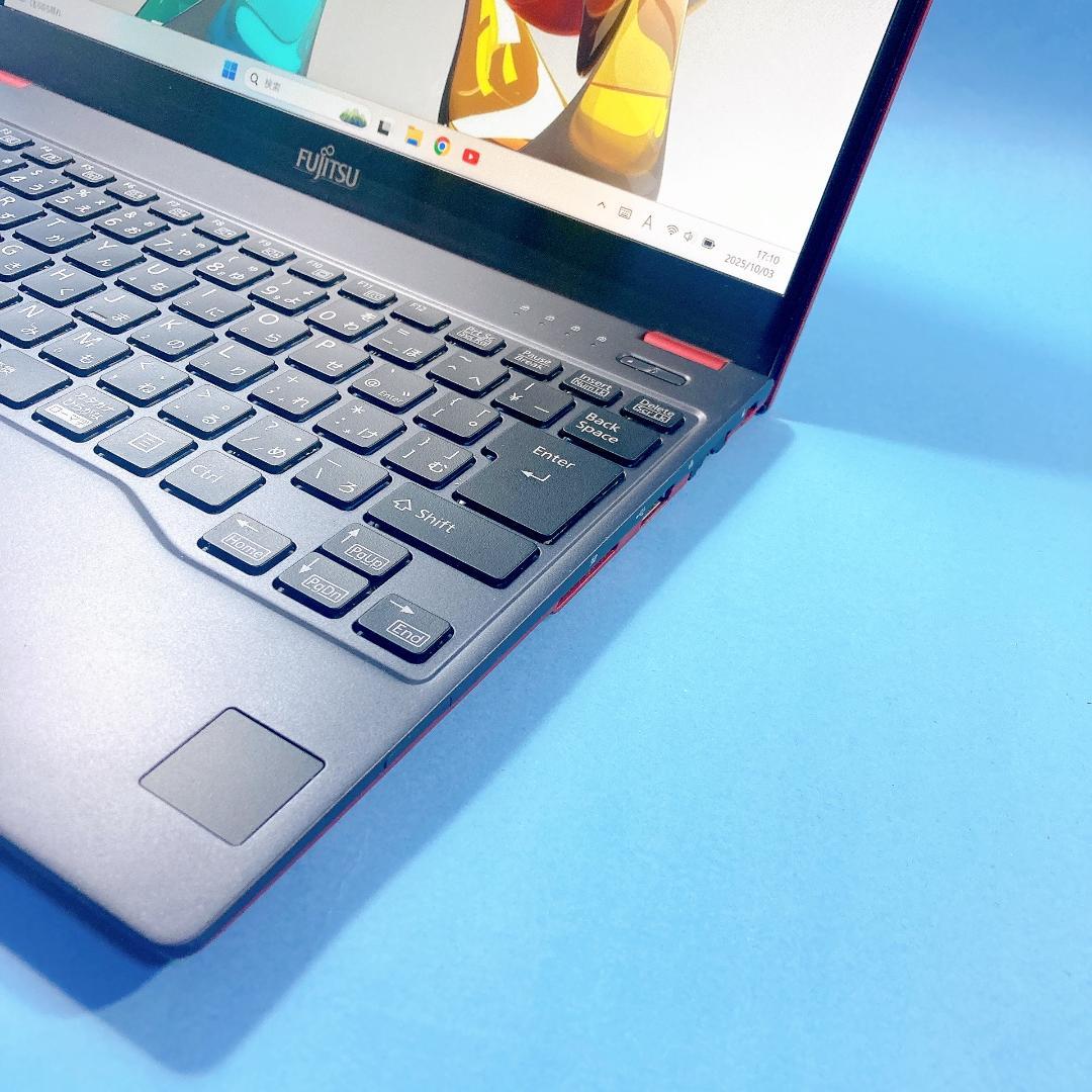 w59✨赤/ 薄型軽量/高速SSD /8GB /オフィス付✨すぐ使えるノートPC