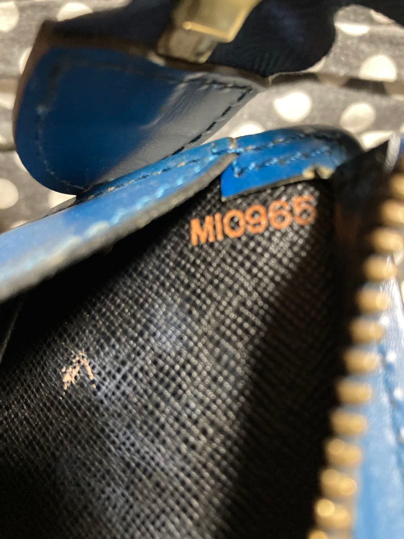 【LOUIS VUITTON】ハンドバッグ　サック トリアングル　エピ　ブルー