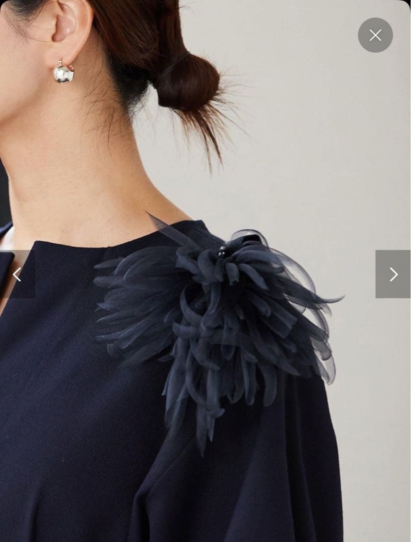 コサージュ VERMEIL ネイビー