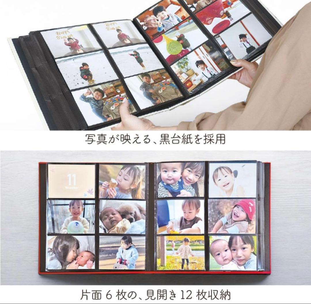 アルバム 3点セット　大容量 見開き12ポケット L判480枚　ナカバヤシ