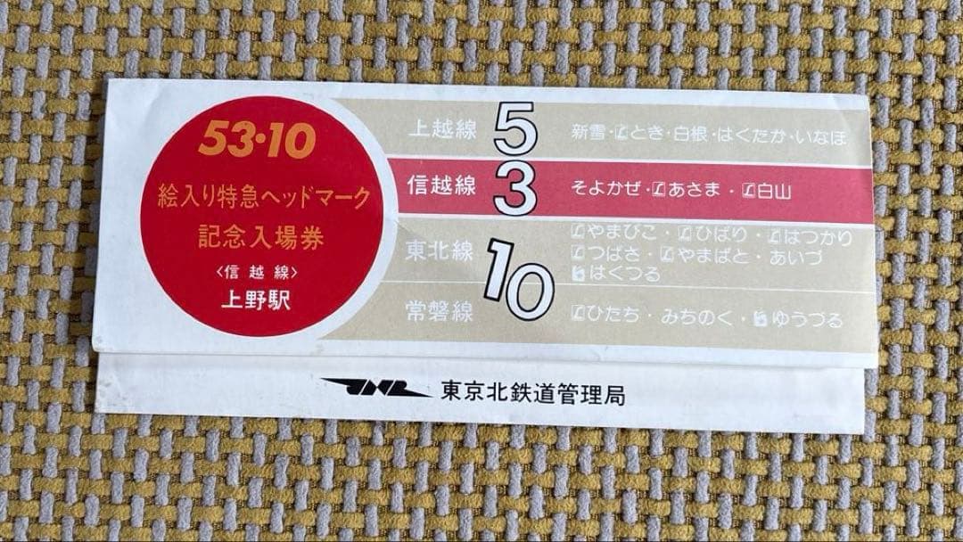 国鉄 昭和53年 絵入り特急ヘッドマーク記念入場券 7枚セット