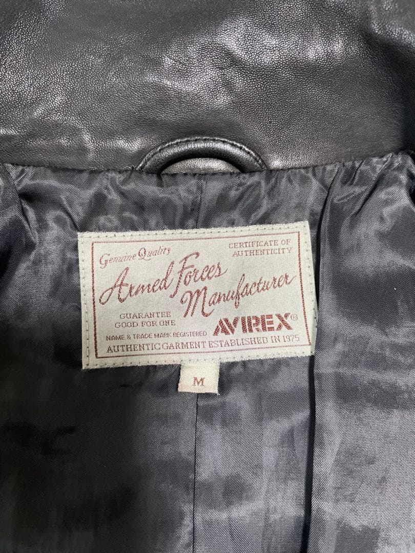 AVIREX（アヴィレックス）シングルライダース羊革ジャケット