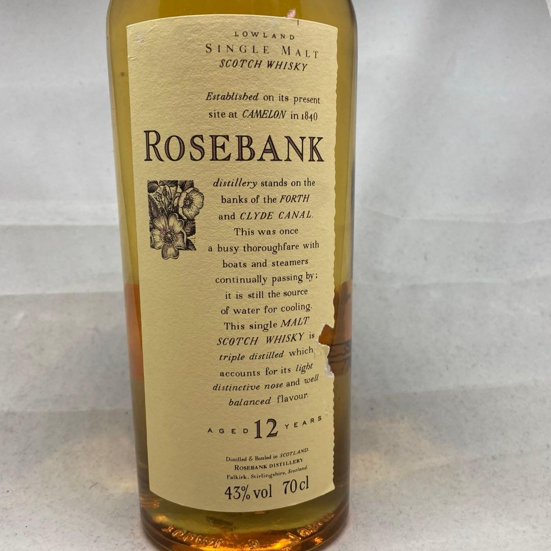 古酒 終売品 花と動物シリーズ ローズバンク12年 43度 700ml