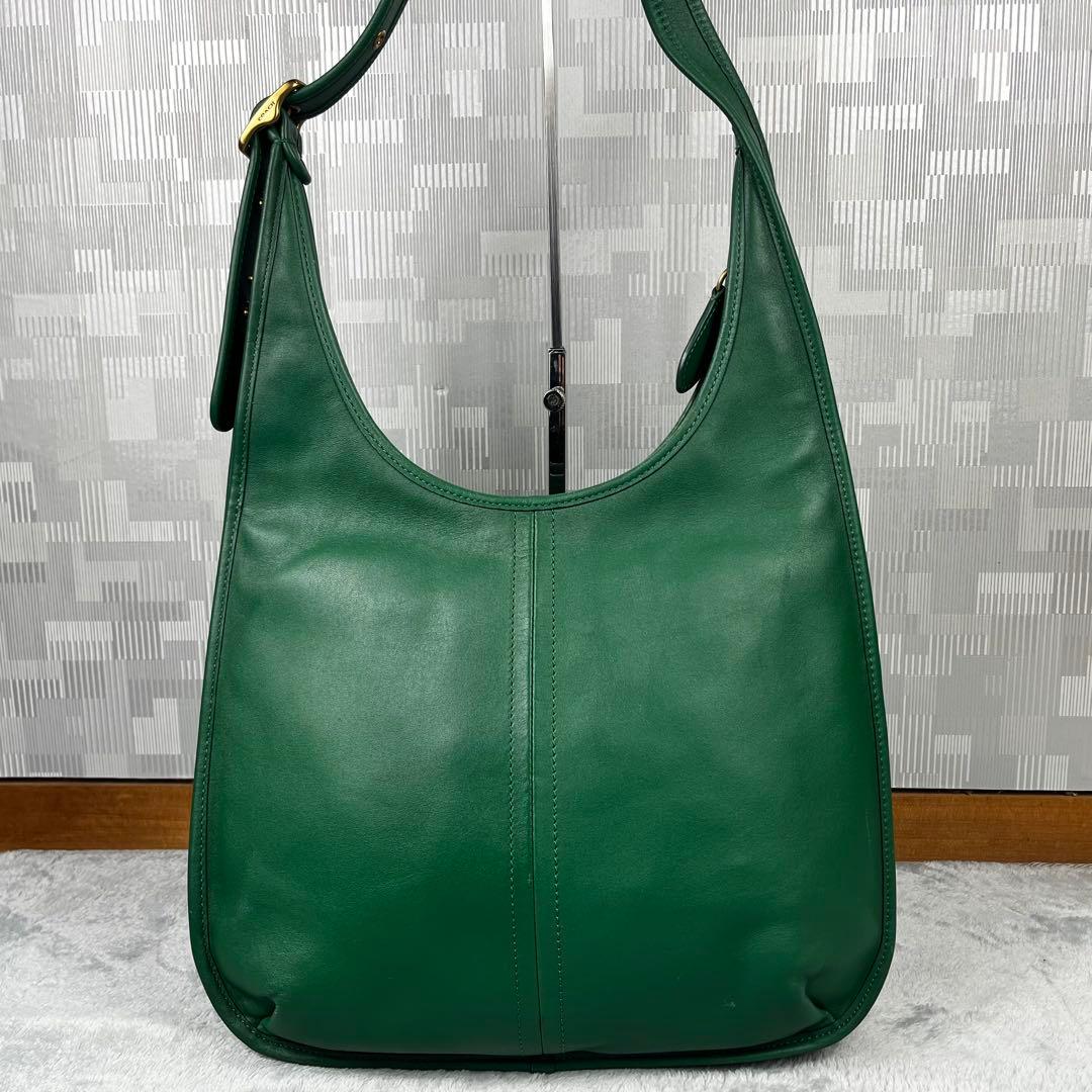 Coach エルゴ33 ショルダーバッグ グラブタンレザー C2264 グリーン