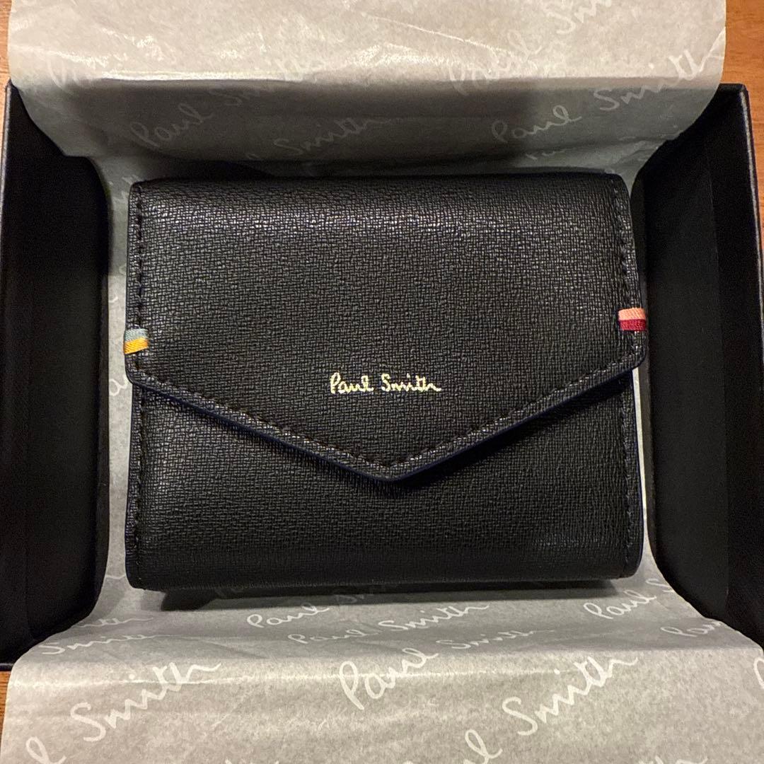 Paul Smith ブラック 三つ折り財布