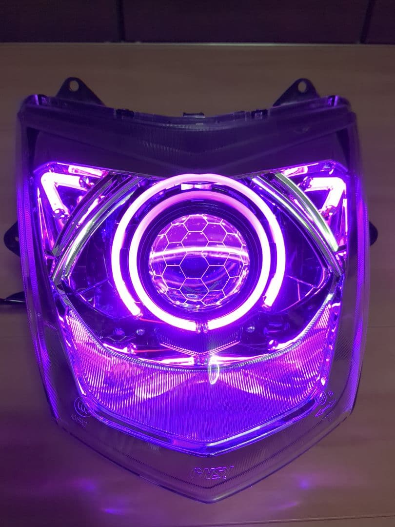 パープルシグナスX 3型 デビルアイ 社外ヘッドライト LED se44j1yp