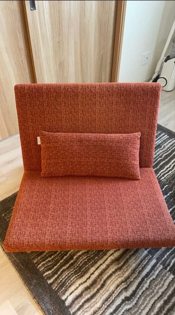 フランネルソファ ペンタ900 北欧風ファブリックローソファ