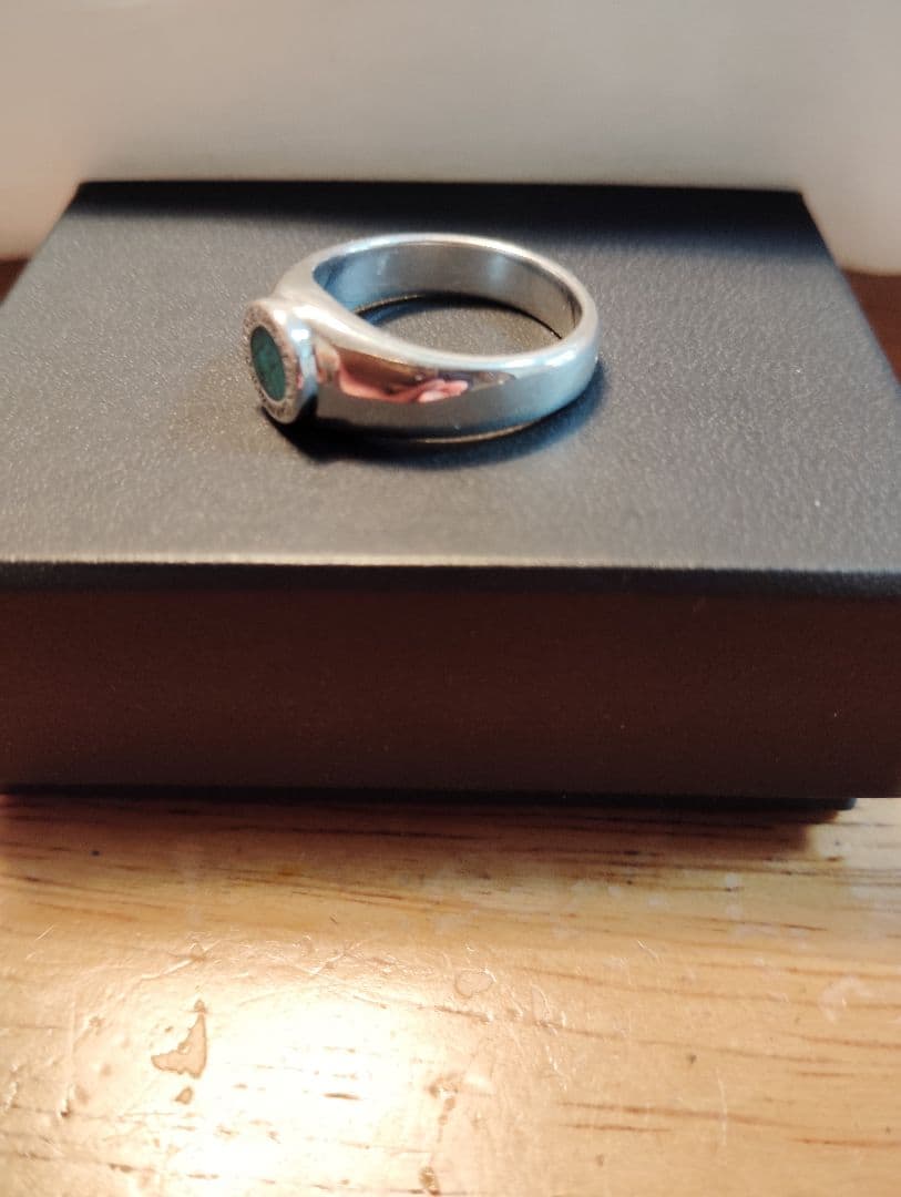 GARNIラウンドスト-ンタ-コイズSサイズシルバーリング