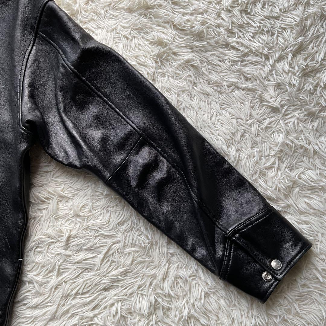未使用級✨schott レザートラッカージャケット　ライダース　ラムスキン　M