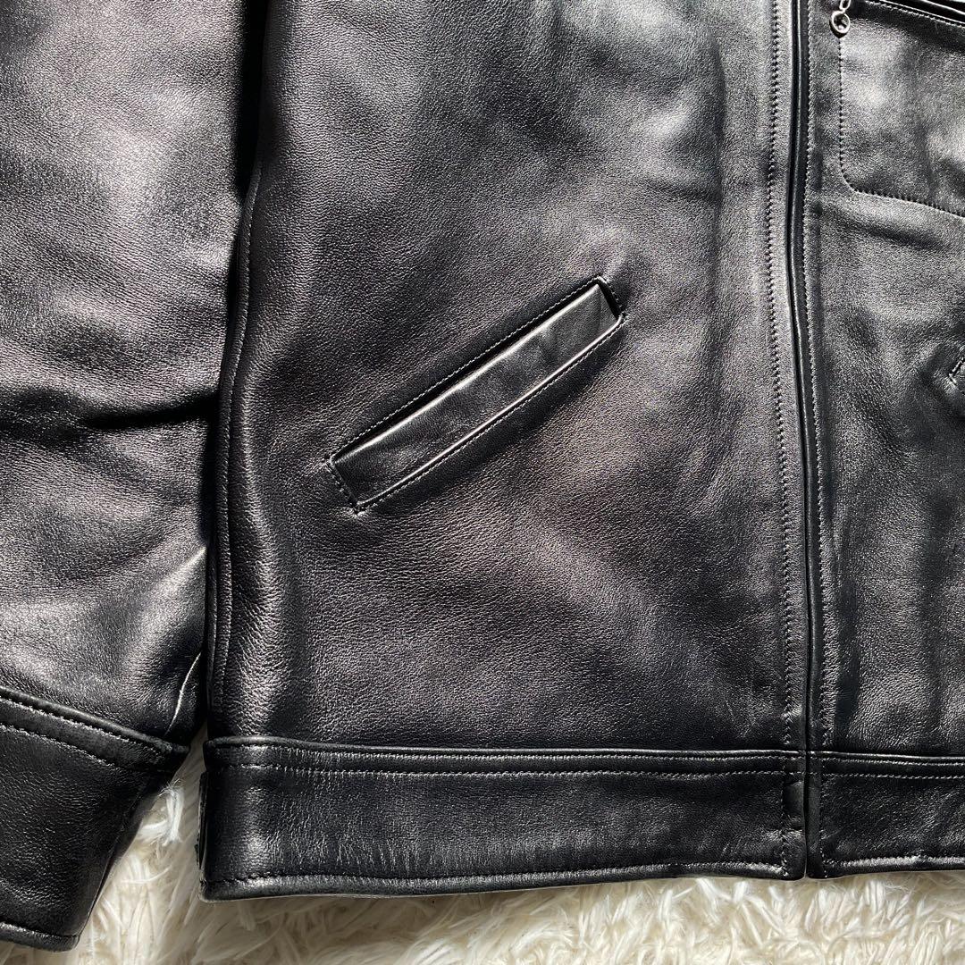 未使用級✨schott レザートラッカージャケット　ライダース　ラムスキン　M