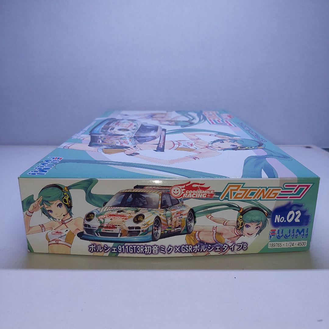 フジミ 初音ミク ポルシェ911 GT3 プラモデル 1/24 未組立中古品