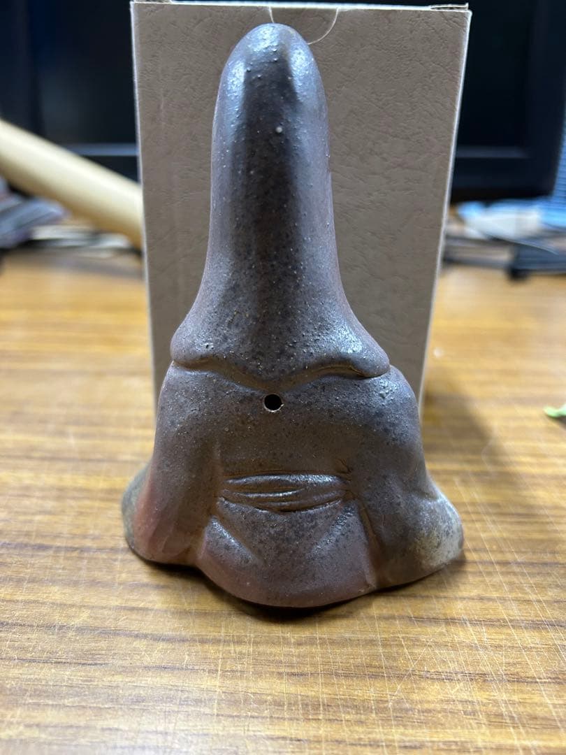 【箱付き】福禄寿　備前焼　七福神