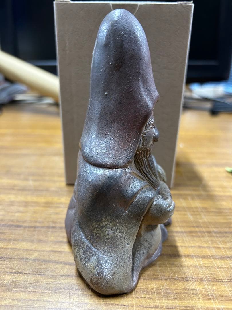 【箱付き】福禄寿　備前焼　七福神