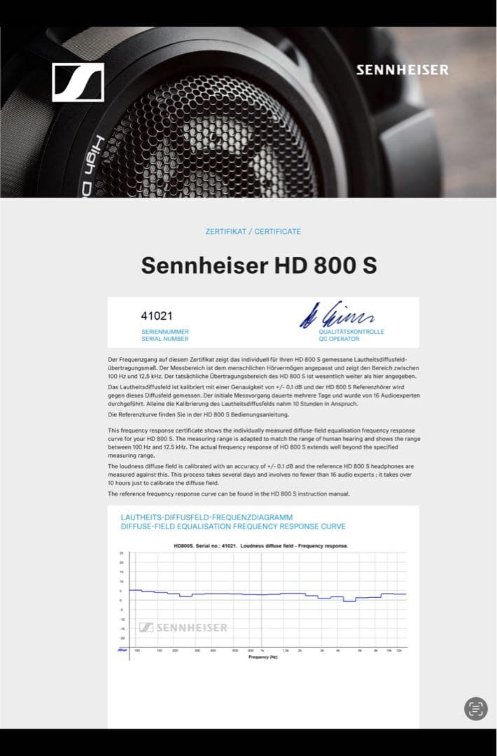 [中古品] SENNHEISER HD800s ヘッドホン