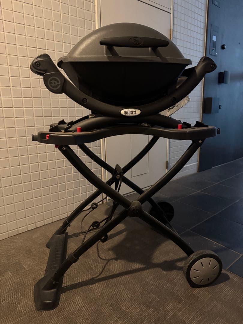 Weber Q1400 グレー バーベキューコンロ　カバー付