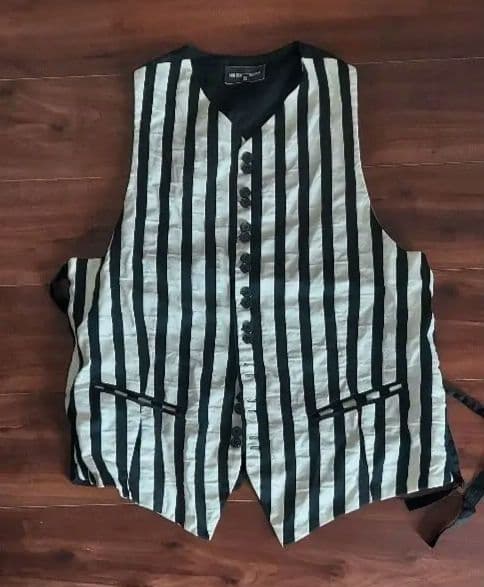 ANN DEMEULEMEESTER 2014SS ストライプジレ XS