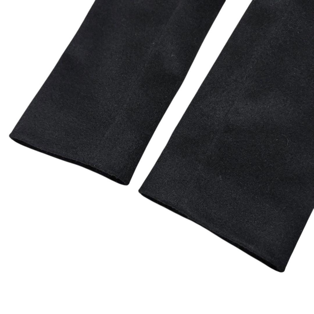 美品 INED イネド カシミヤ100% チェスターコート ブラック ベルト