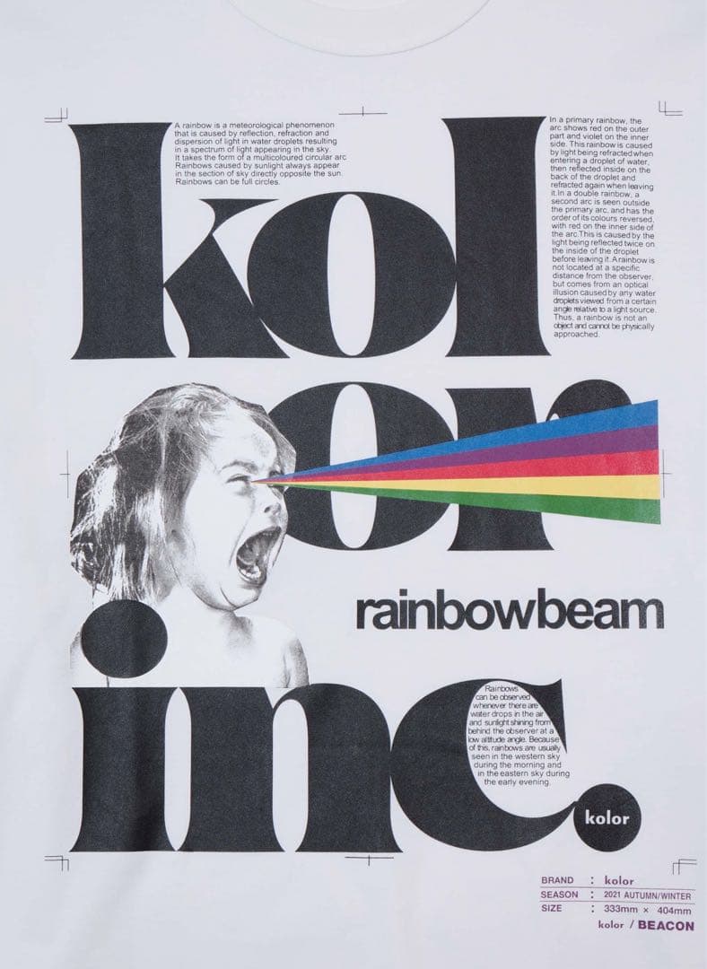 25AW kolor BEACON カラービーコン Tシャツ　カットソー　2