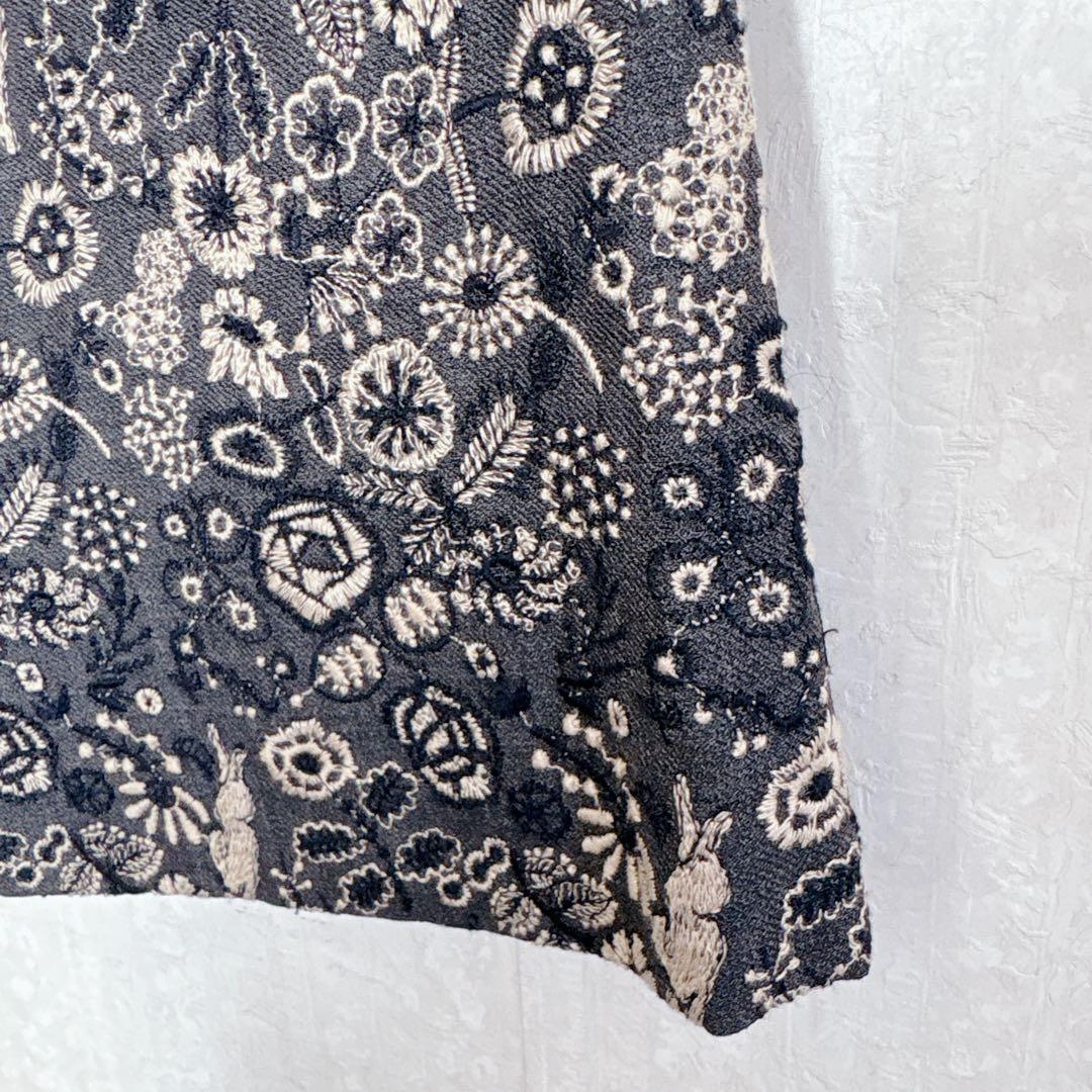 【希少】mina perhonen celebrate 総刺繍 スカート 日本製