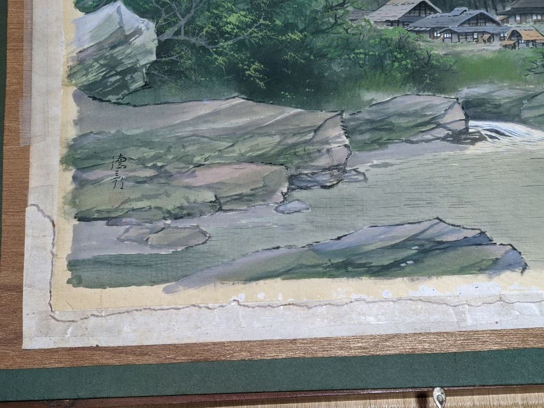 ♦日本画 院展会友 絵画 水彩画 アート 百瀬徳三郎 コレクションアンティーク