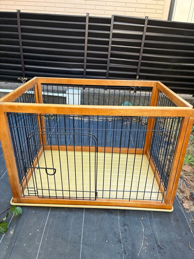 犬用ケージ 木製フレーム 大型犬用