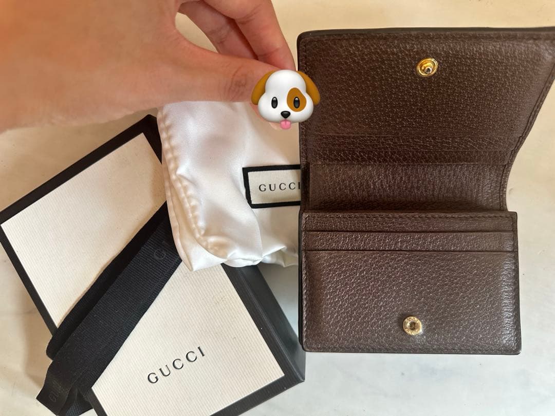 GUCCI 二つ折り財布 GGキャンバス