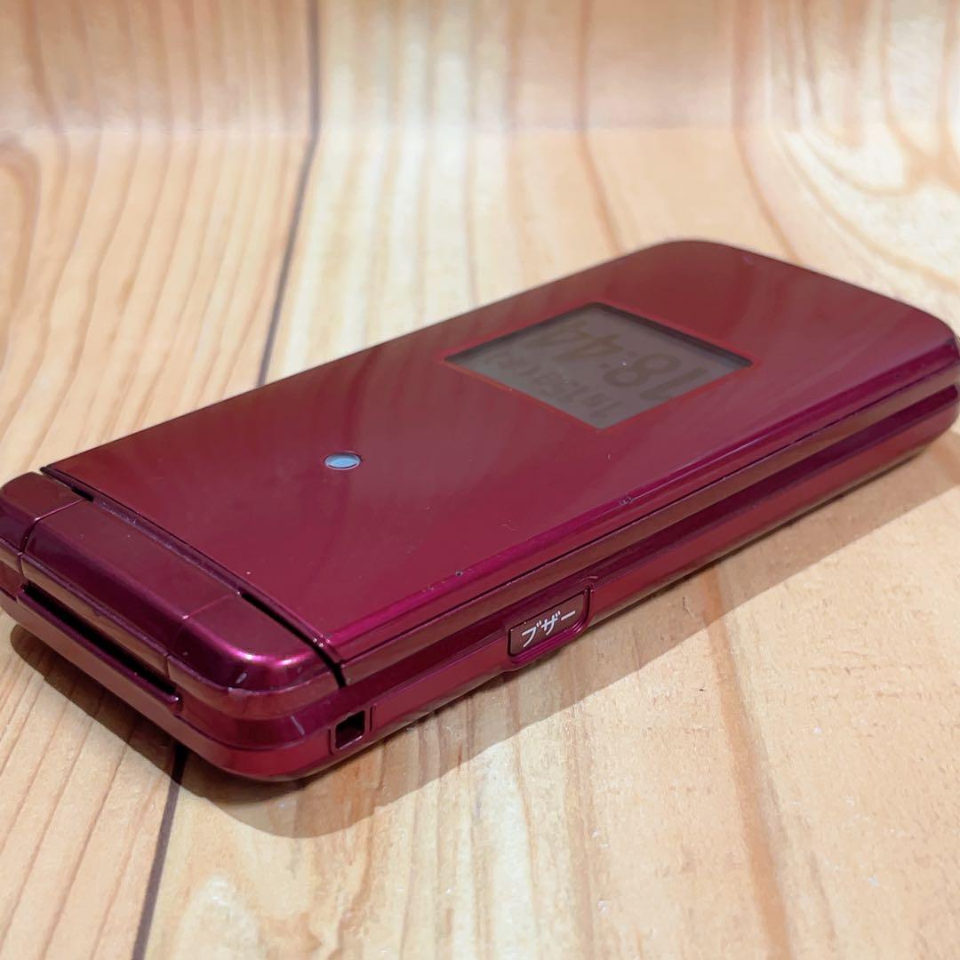 SIMフリー 本体 かんたんケータイ KYF41 184G4 ワインレッド