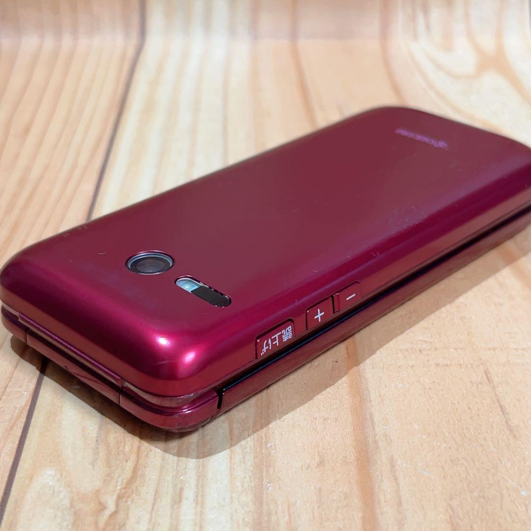 SIMフリー 本体 かんたんケータイ KYF41 184G4 ワインレッド