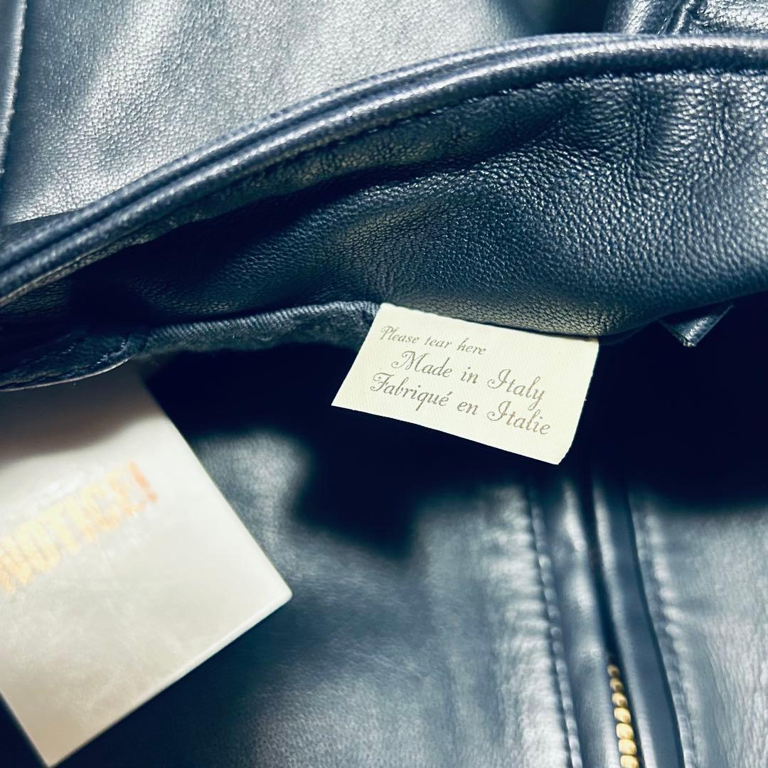 LEVI'S レザー シングルライダースジャケット リーバイス イタリア製 牛革