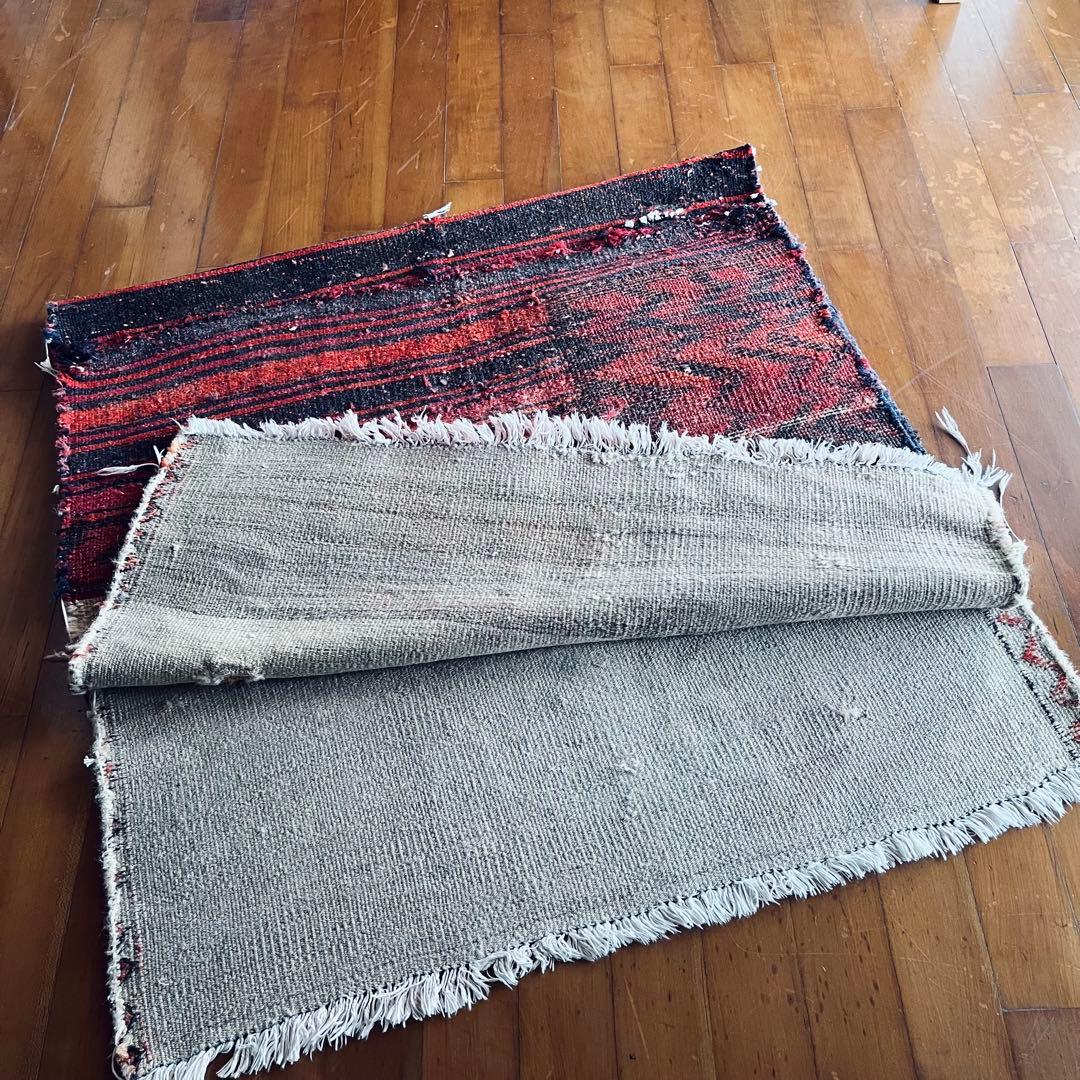 手織りアンティーク絨毯 トライバルラグ ヴィンテージ ギャッベ キリム 一点物