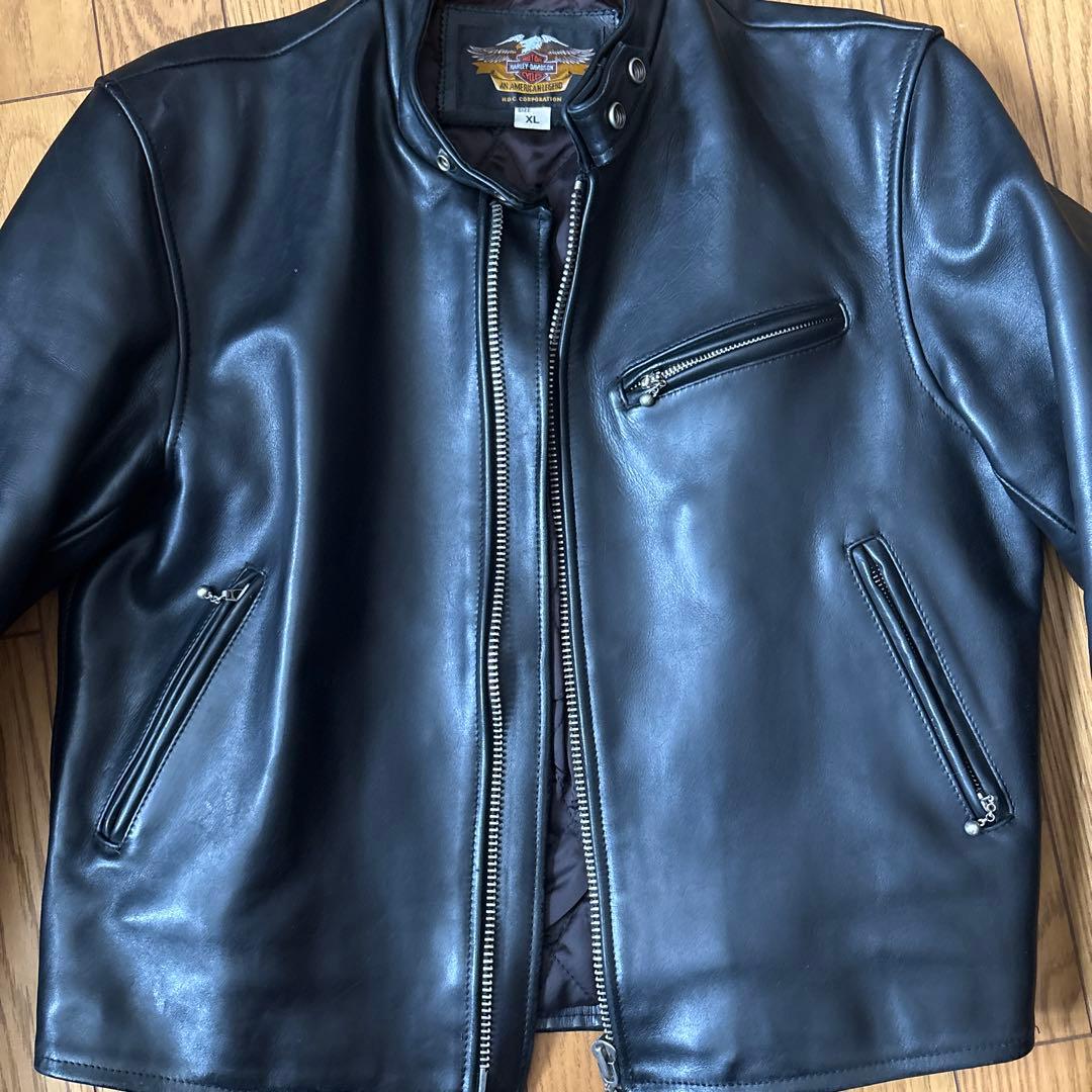 Harley-Davidson ブラック レザージャケット XL
