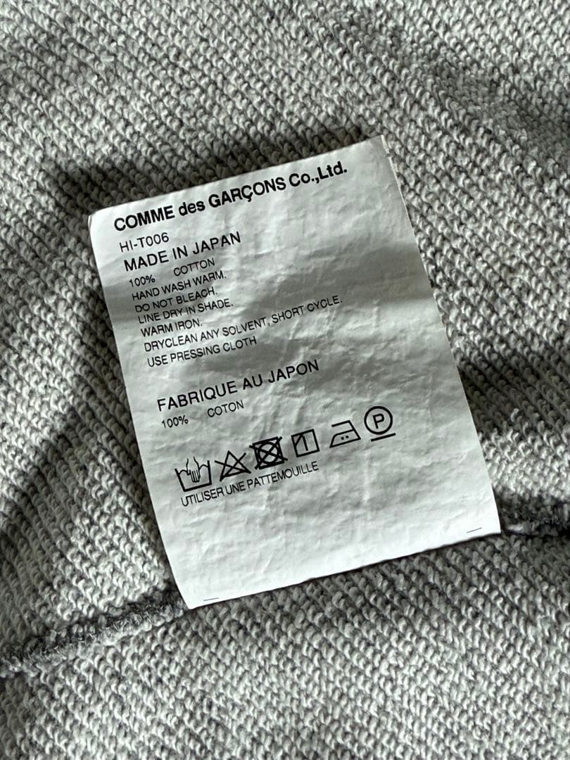 ゆ*か様 comme des garcons homme パーカー 杢グレー