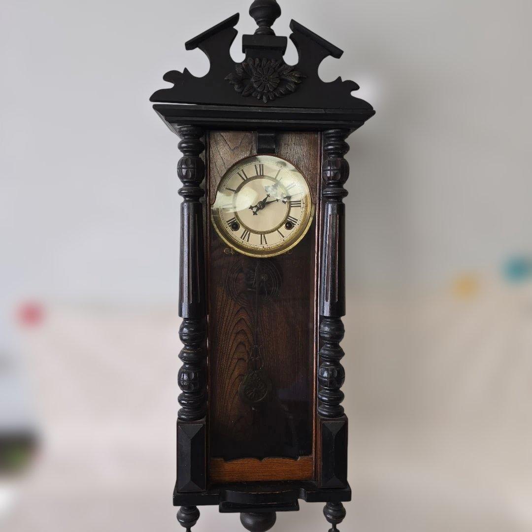 柱時計 ゼンマイ式 レトロ アンティーク