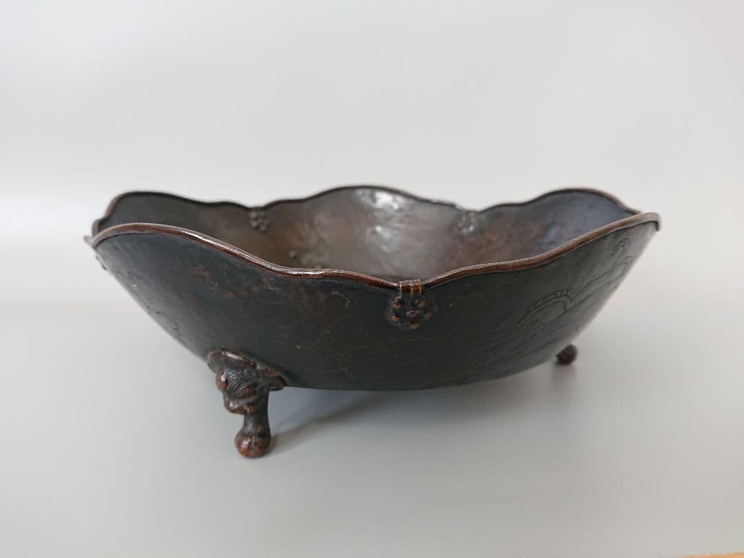 中国 明時代 古銅大鉢