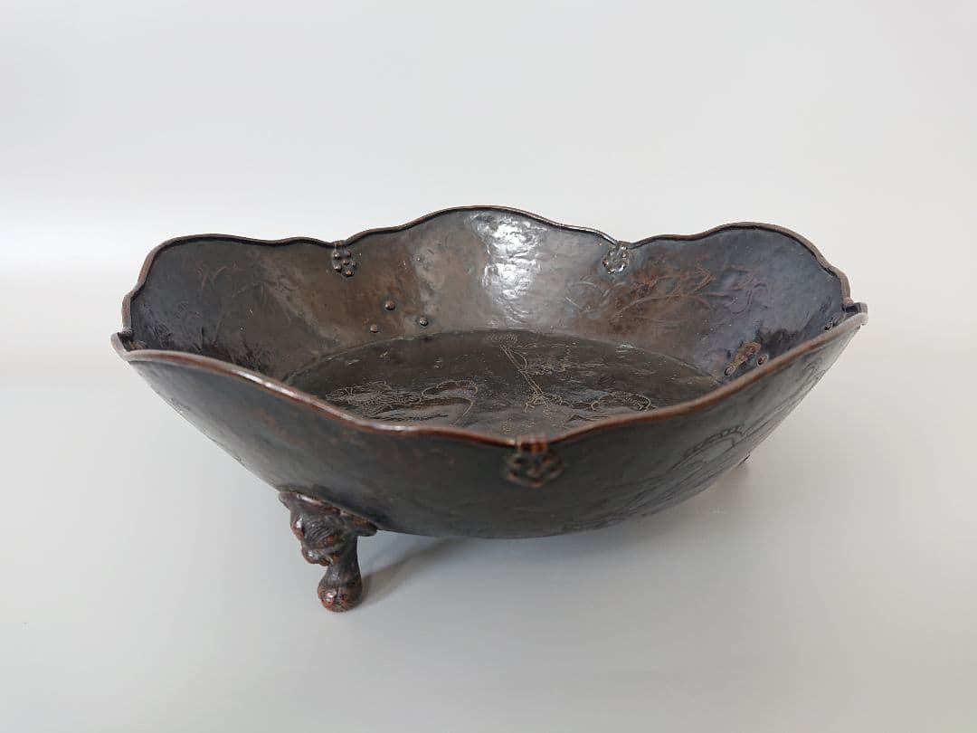 中国 明時代 古銅大鉢