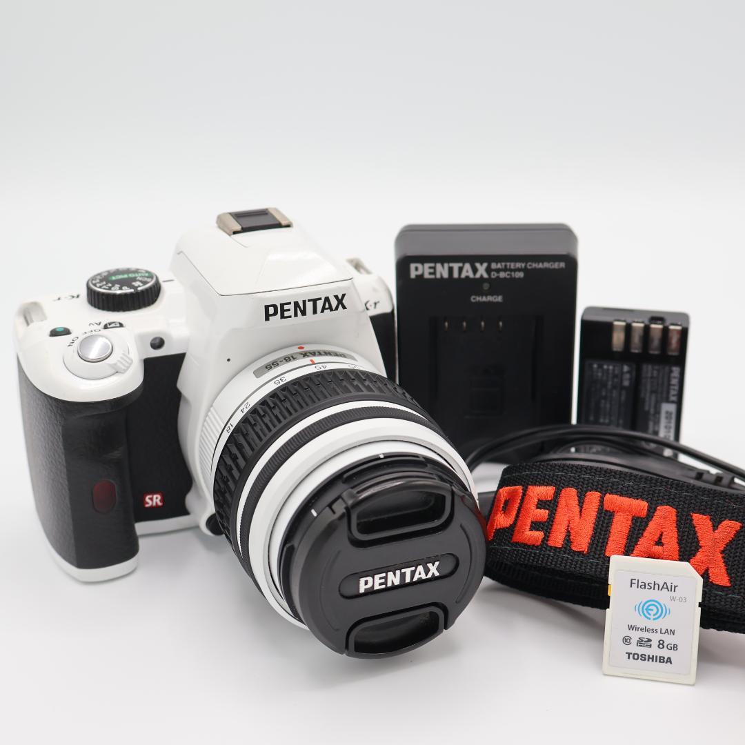 ❤️ PENTAX ペンタックス k-rホワイト❤️ スマホ転送❤️一眼レフ❤️