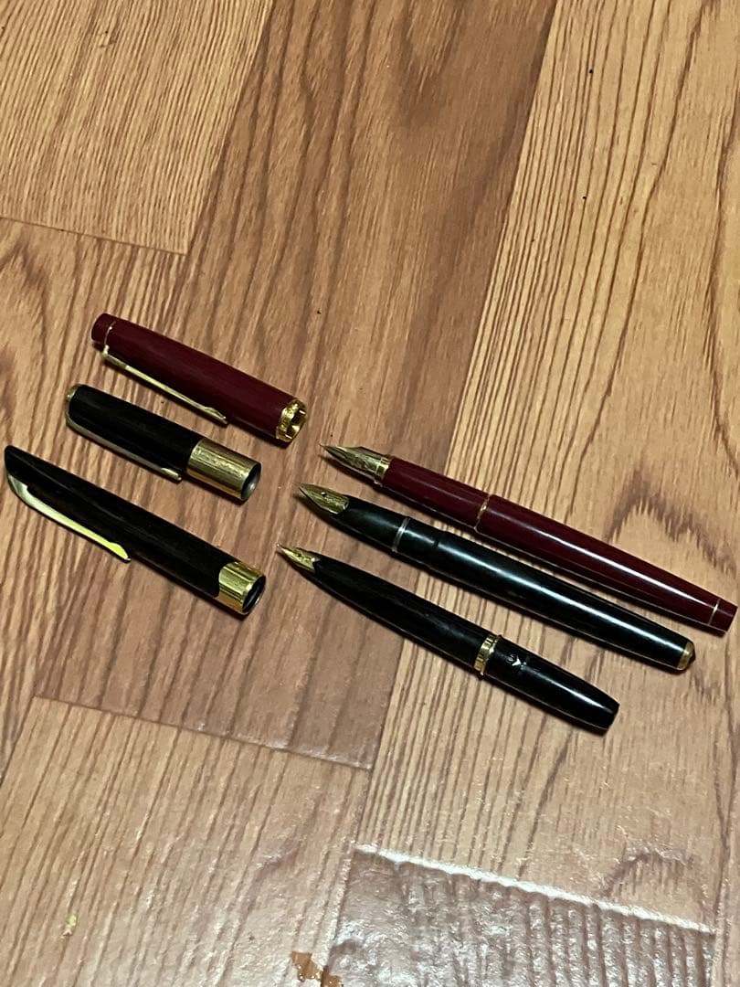 PILOT 万年筆 3本セット ペン先 14K 2本 18K 1本 パイロット