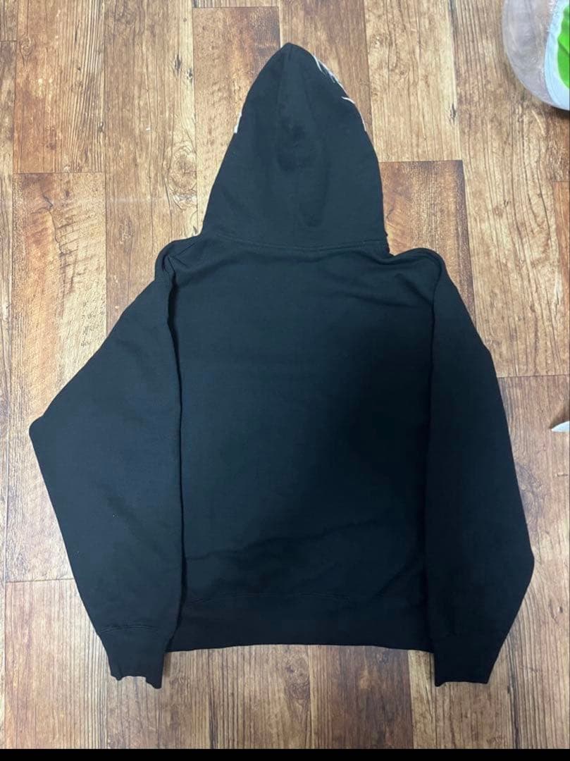 Supreme ブラック フルジップ パーカー