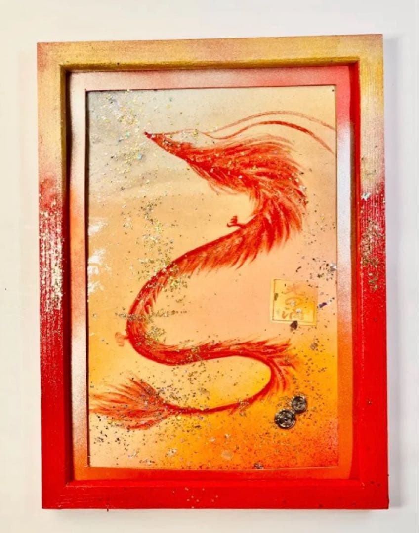 紅龍神様画　ツイン龍神様　2点販売