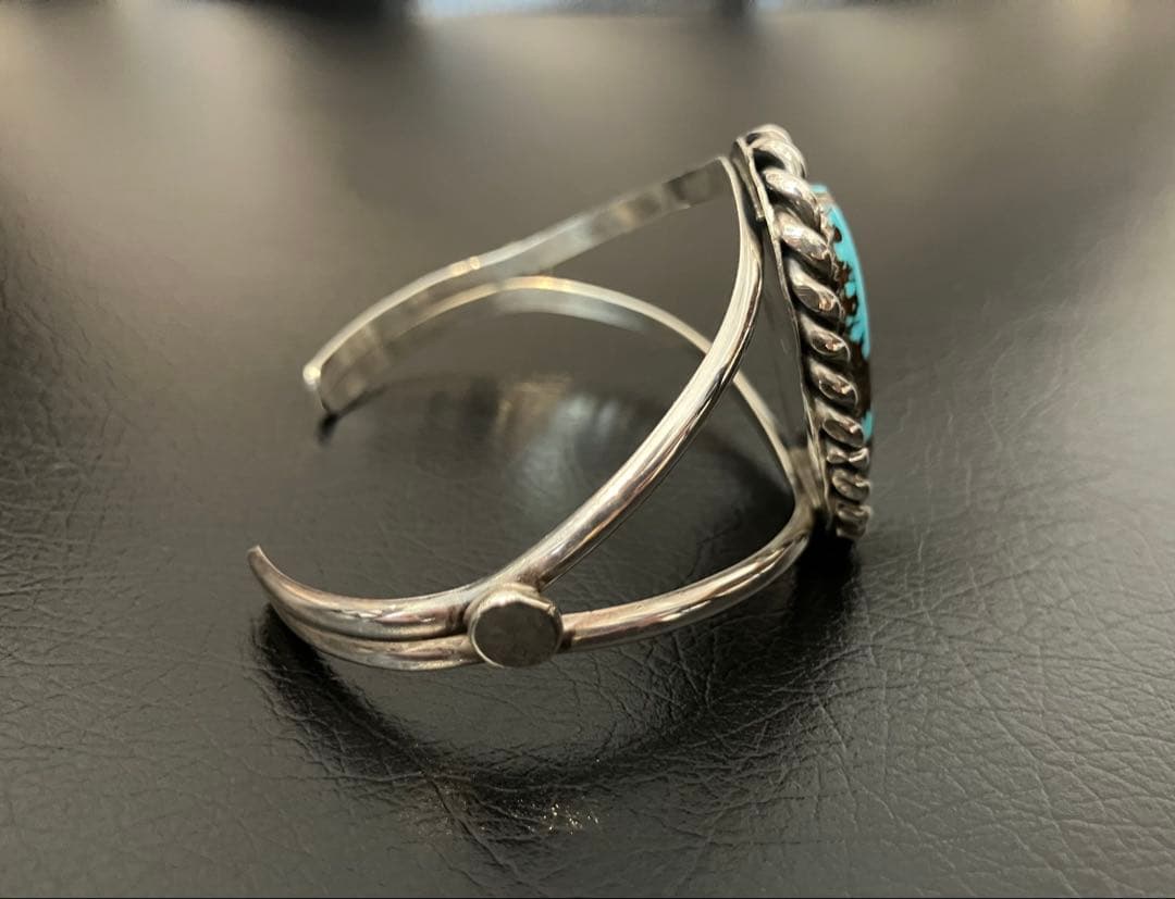 NAVAJOナバホ特大bisbeeビズビーターコイズバングル