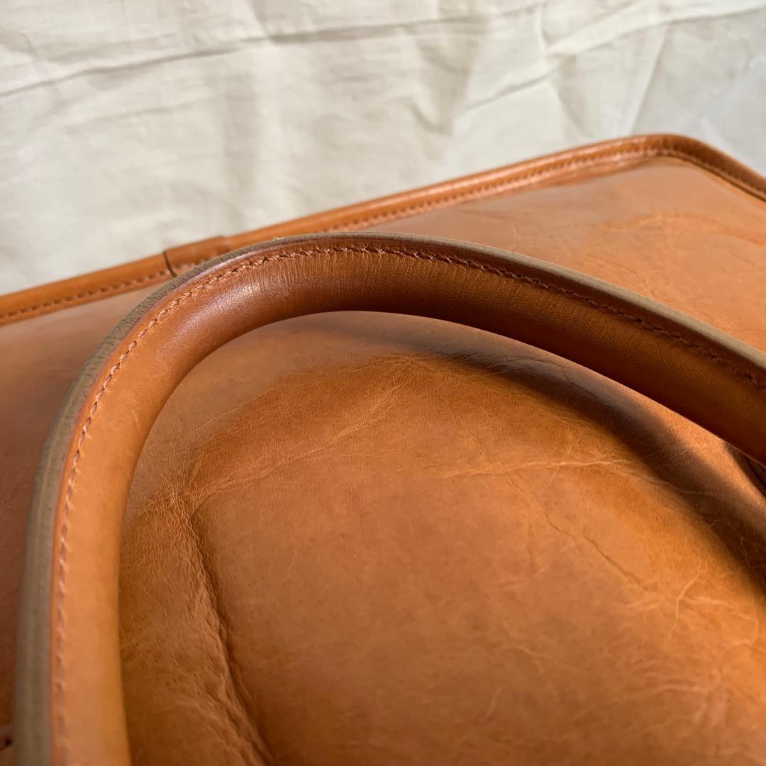 美品＊aniary アニアリ ブリーフバッグ 2way キャメル A4 ビジネス