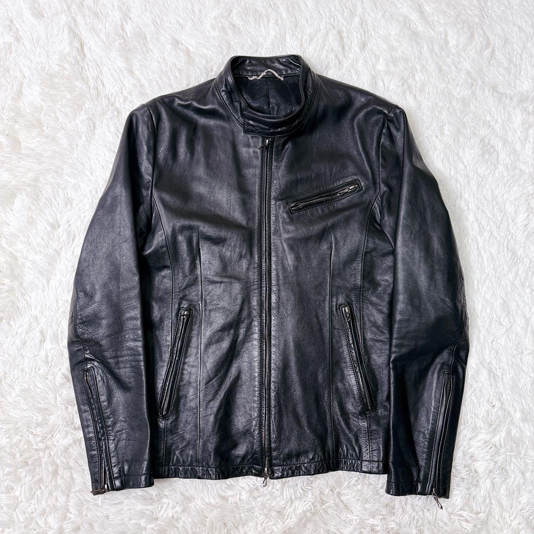 希少！　ゴスタールジフーガ 馬革 シングルライダースジャケット y2k 00s