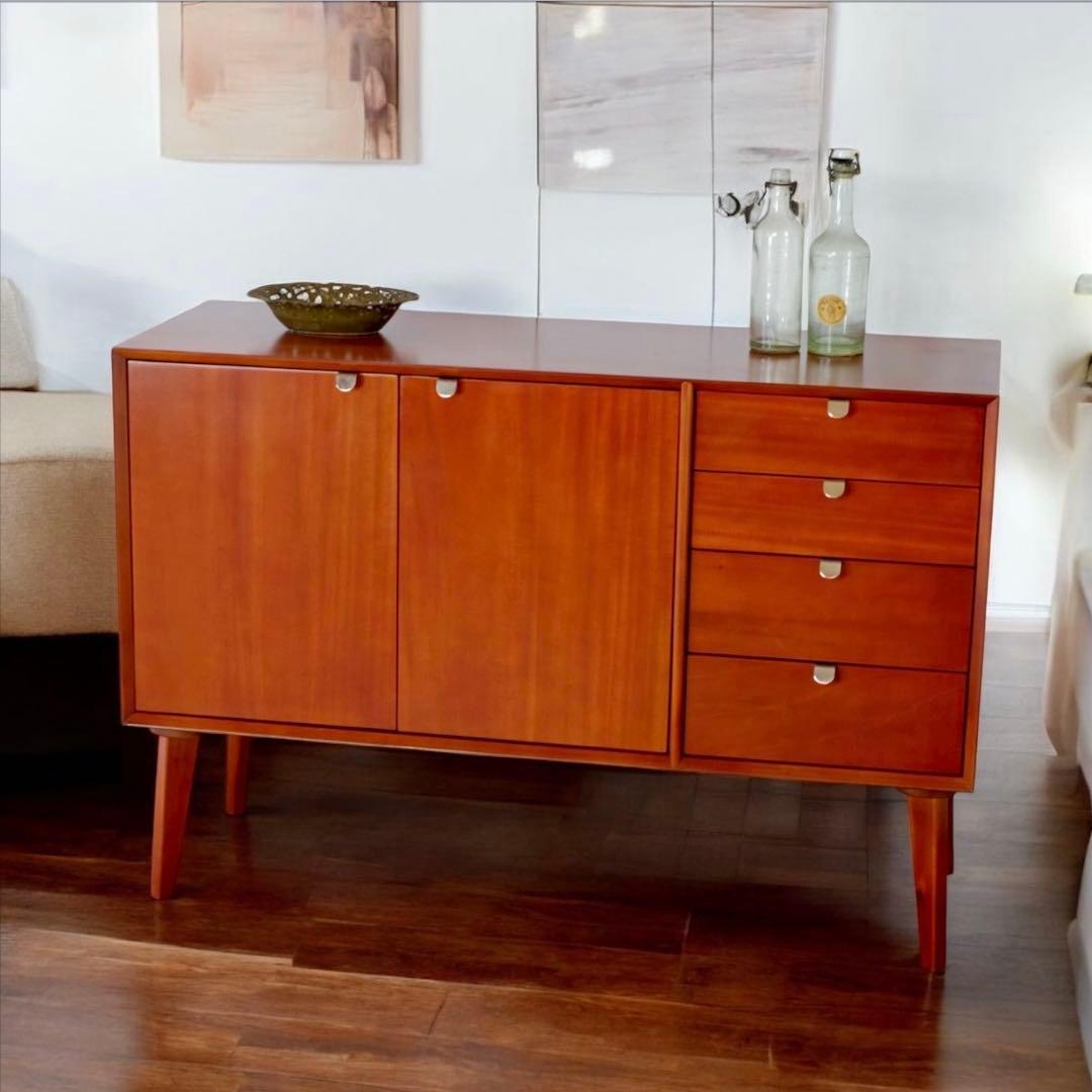 E 新品 リビングボード キャビネット 収納 北欧 サイドボード 本棚 書斎